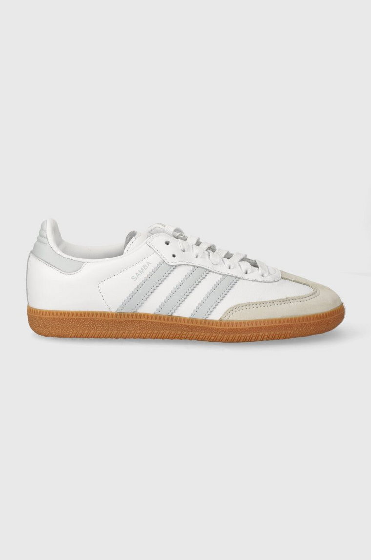 adidas Originals sneakersy skórzane Samba OG kolor biały IE0877