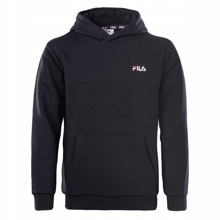 Fila Bluza Z Kapturem Czarna Unisex 134/140