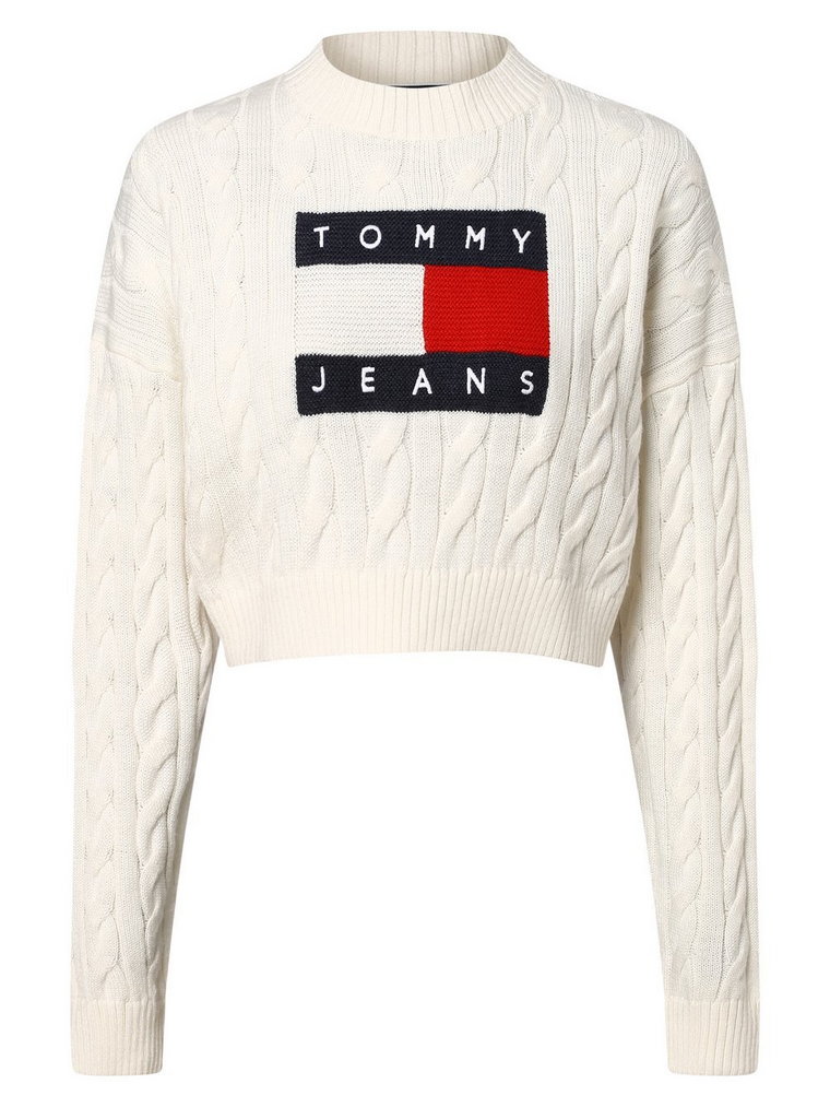 Tommy Jeans - Sweter damski, biały