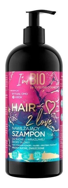 Eveline Cosmetics Hair 2 Love Nawilżający Szampon do włosów suchych i zniszczonych 400ml