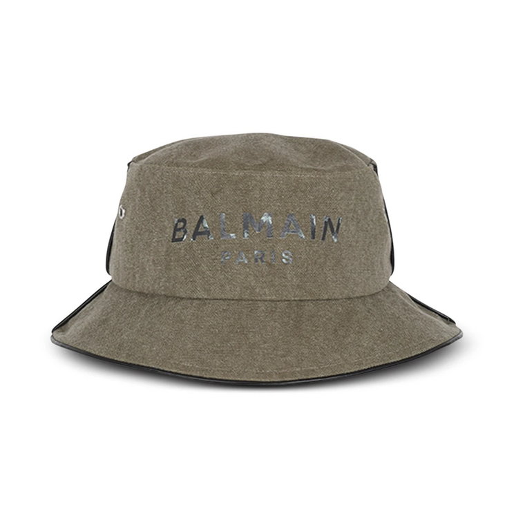 Bawełniana czapka typu bucket z logo Paryża Balmain