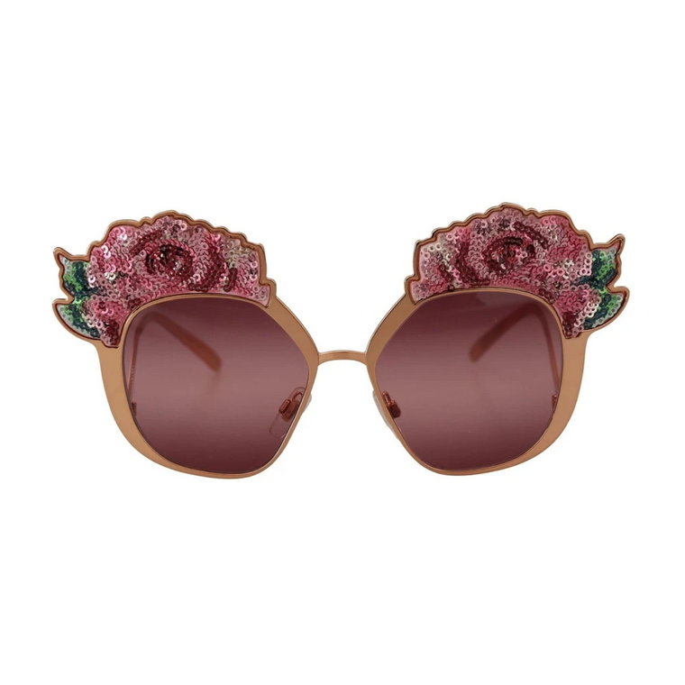 Złote Okulary Ss22 Ochrona UV Dolce & Gabbana