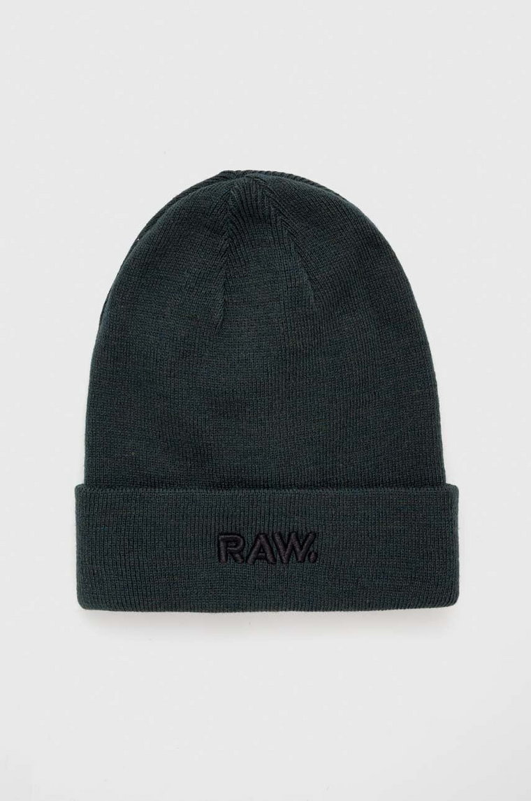 G-Star Raw czapka kolor zielony