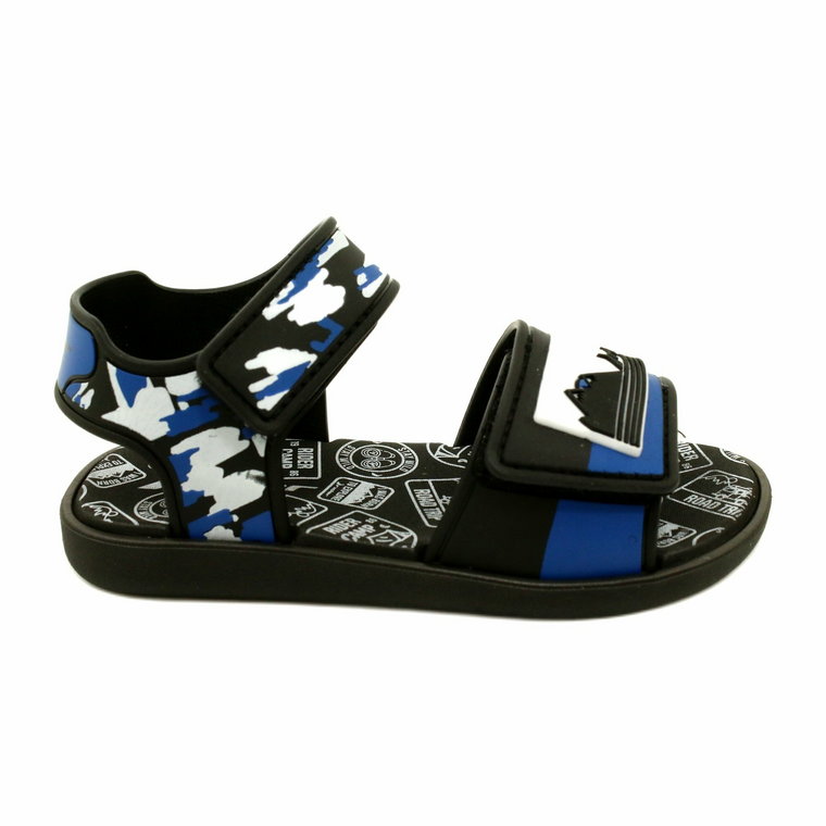 RIDER sandały dziecięce 83453 AG294 Black/Blue/White niebieskie