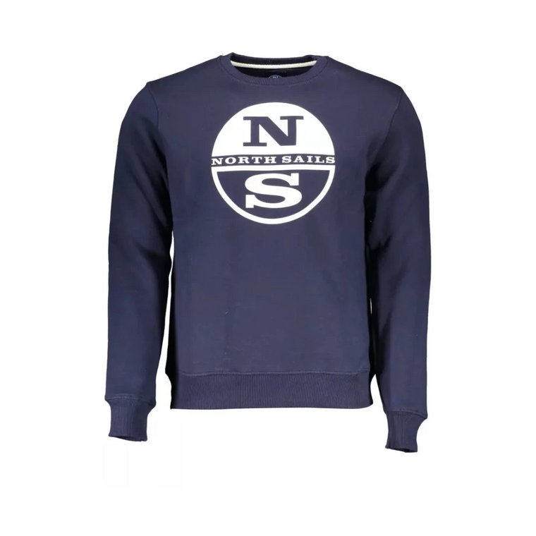 Niebieski Sweter z Nadrukiem Logo North Sails