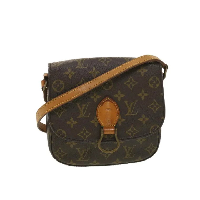 Beżowa torba na ramię z PVC Louis Vuitton Vintage