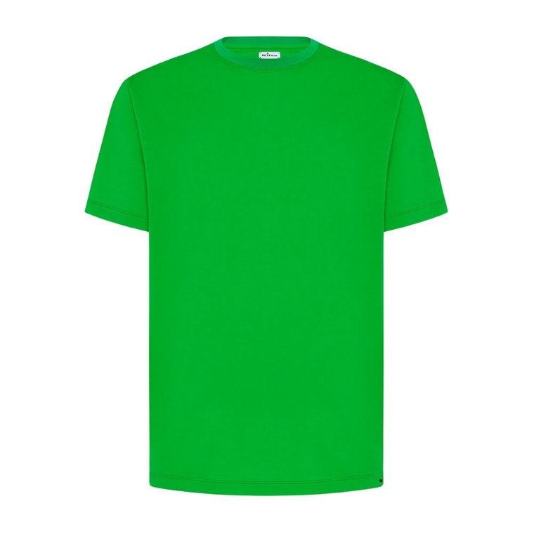 Zielony T-shirt z bawełny styl Milano Kiton