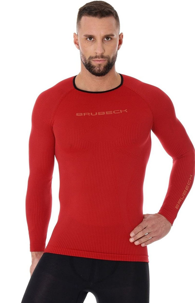 Koszulka męska 3D Run PRO LS13000, Kolor czerwony, Rozmiar S, Brubeck