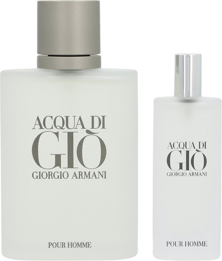 Zestaw męski Giorgio Armani Acqua Di Gio Pour Homme Woda toaletowa 100 ml + Woda toaletowa 15 ml (3660732078158). Perfumy męskie