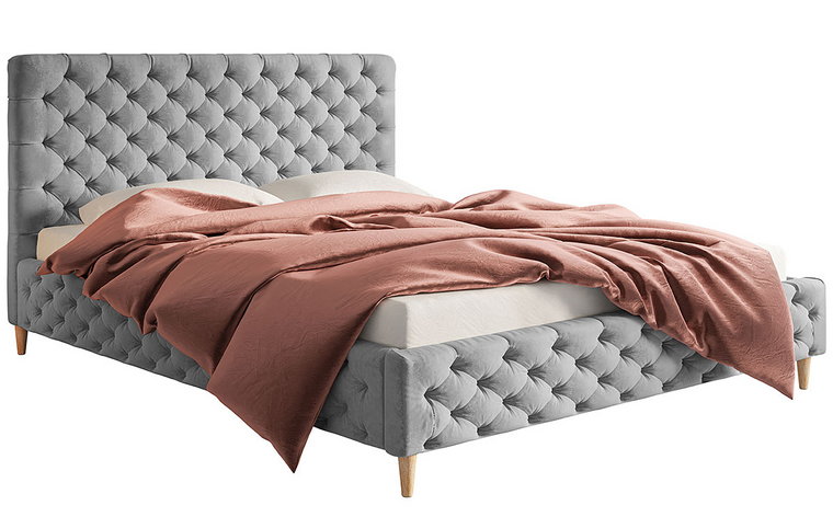 Tapicerowane łóżko malżeńskie 180x200 Cortis - 36 kolorów
