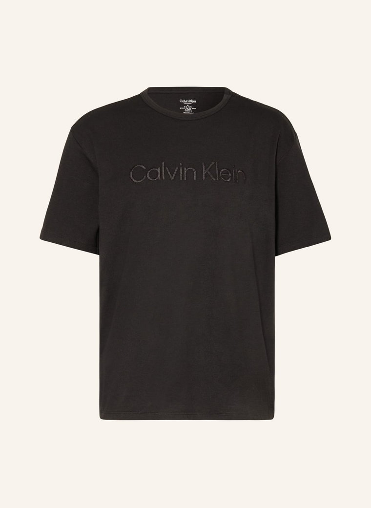 Calvin Klein Koszulka Od Piżamy Pure Cotton schwarz