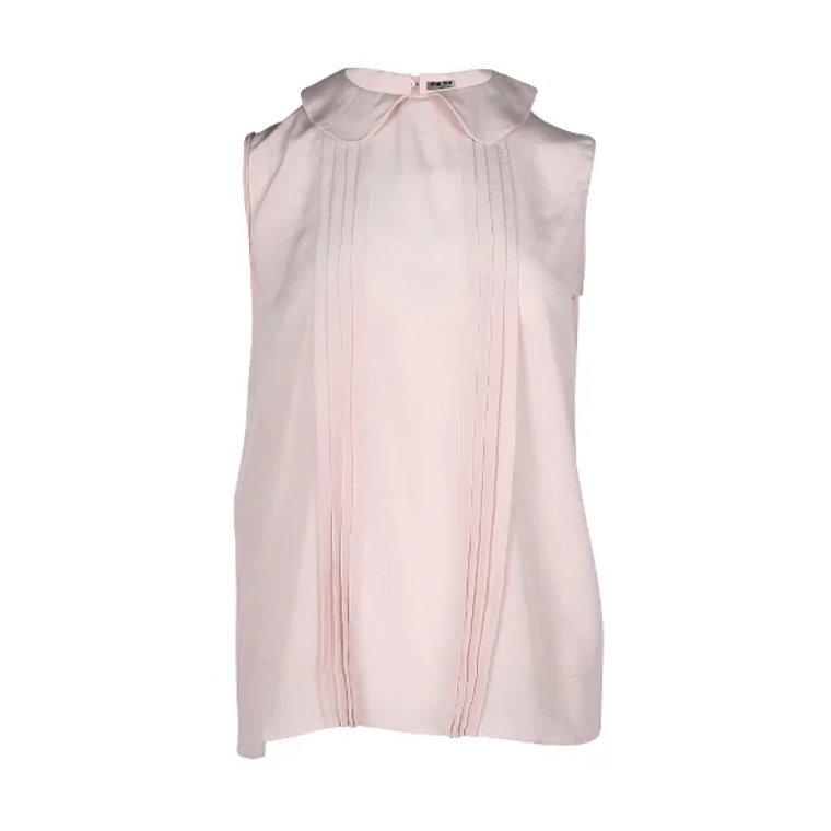 Pre-owned Silk tops Miu Miu Pre-owned