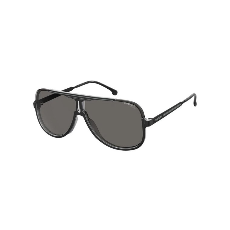 Czarne Szare Okulary przeciwsłoneczne z Szarymi Polaryzacyjnymi Soczewkami Carrera