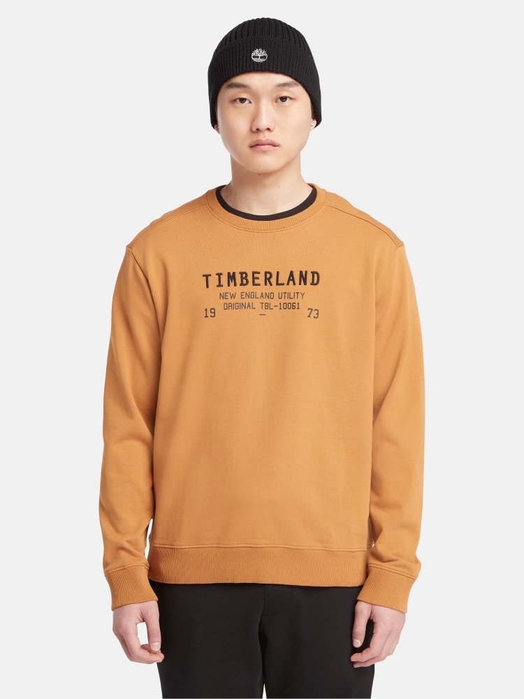 Bluza bez kaptura męska Timberland TB0A6FMV XXXL Beżowa (196247871593). Bluzy męskie bez kaptura