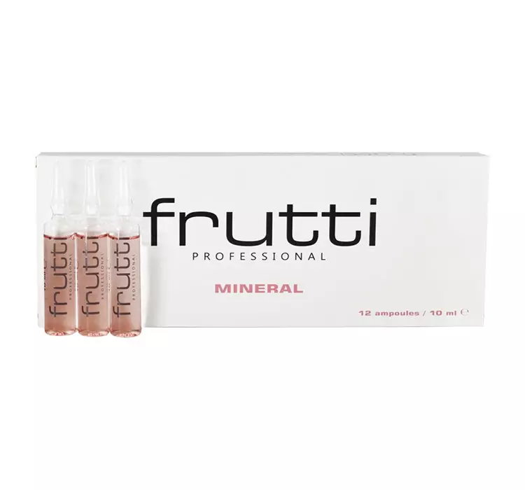 FRUTTI PROFESSIONAL MINERAL KURACJA W AMPUŁKACH DO WŁOSÓW ZNISZCZONYCH I SŁABYCH 12X10 ML