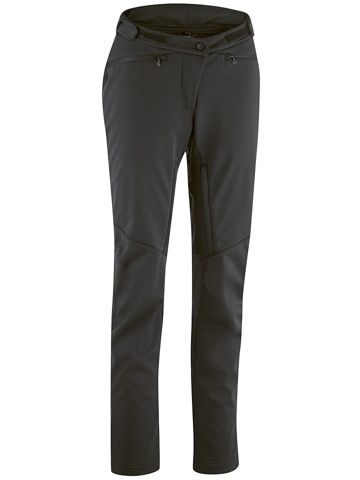 Gonso Softshellowe spodnie kolarskie "SkarnW2" w kolorze czarnym