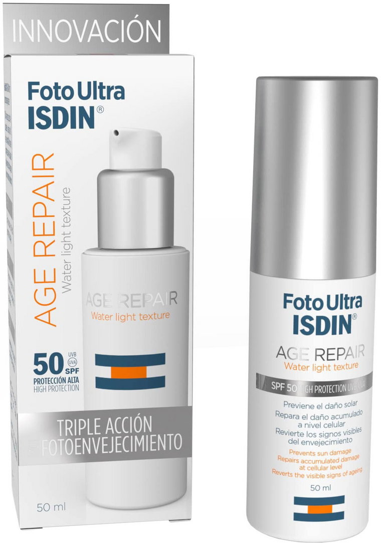 Fluid do twarzy Isdin Foto Ultra Age Repair SPF 50+ 50 ml (8470001839749). Kosmetyki do ochrony przeciwsłonecznej