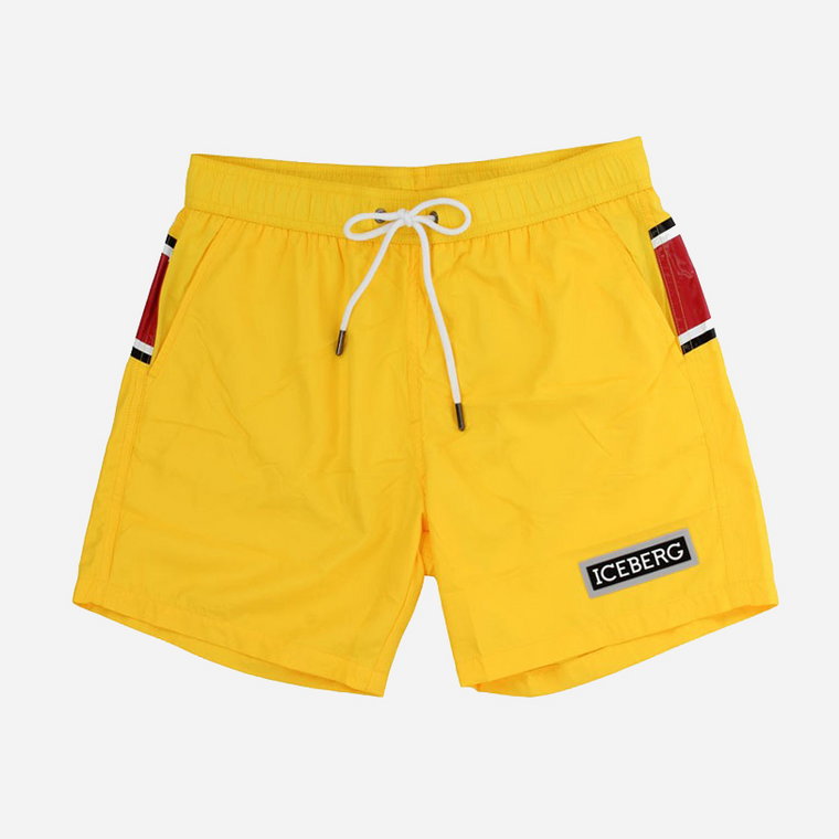 Spodenki kąpielowe męskie Iceberg Medium Boardshort ICE1MBM02 M Żółty (8051884145860). Szorty plażowe i kąpielówki męskie