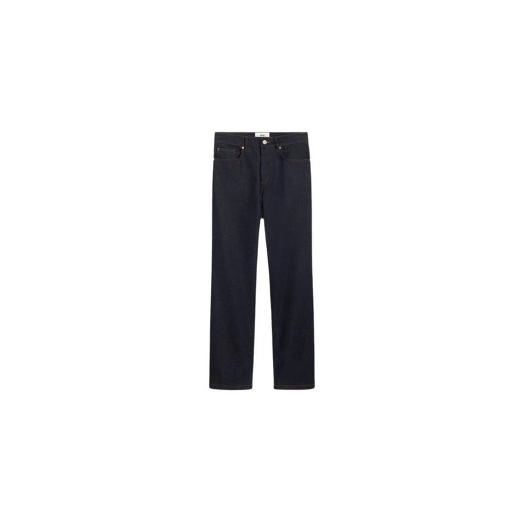 Indigo Straight Fit Jeans Ami Paris