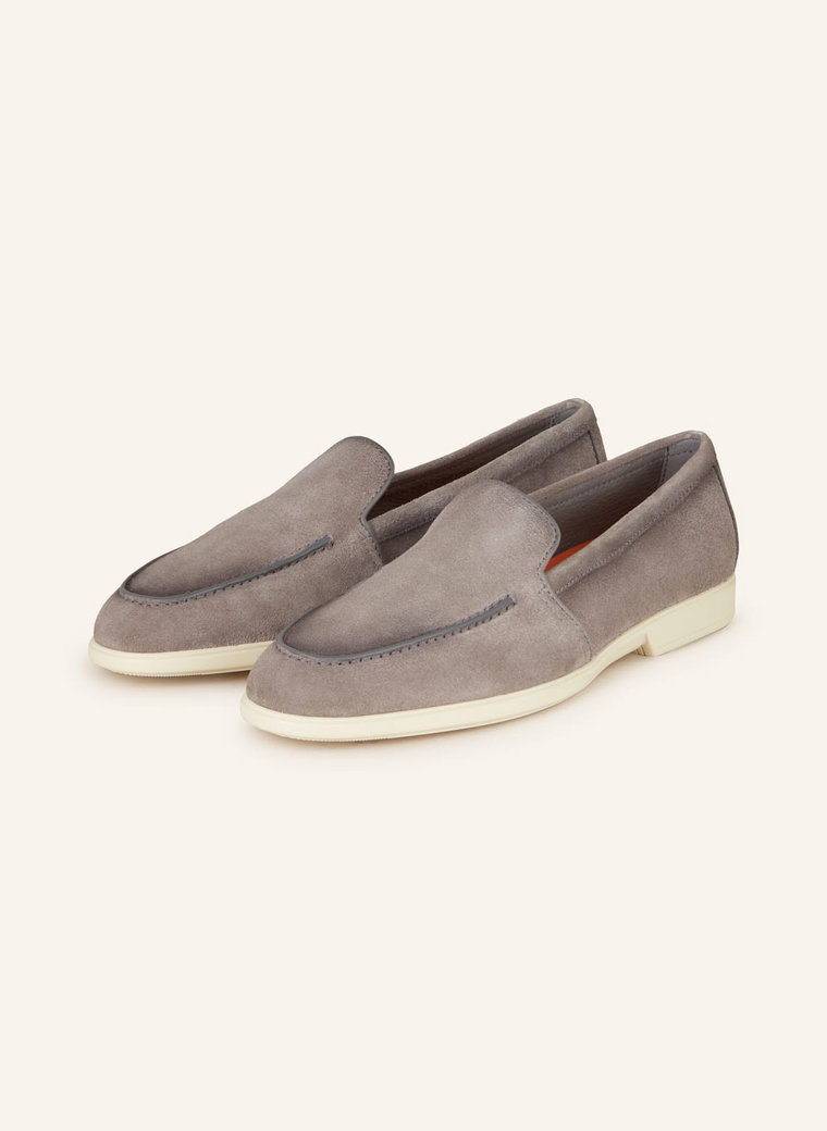 Santoni Loafersy grau