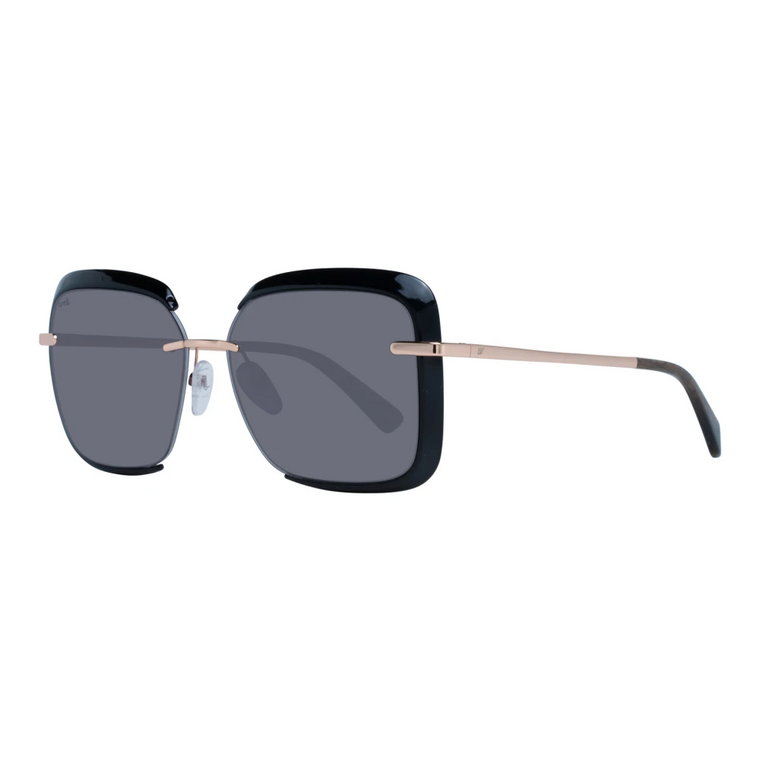 Czarne okulary przeciwsłoneczne w kształcie kwadratu dla kobiet WEB Eyewear