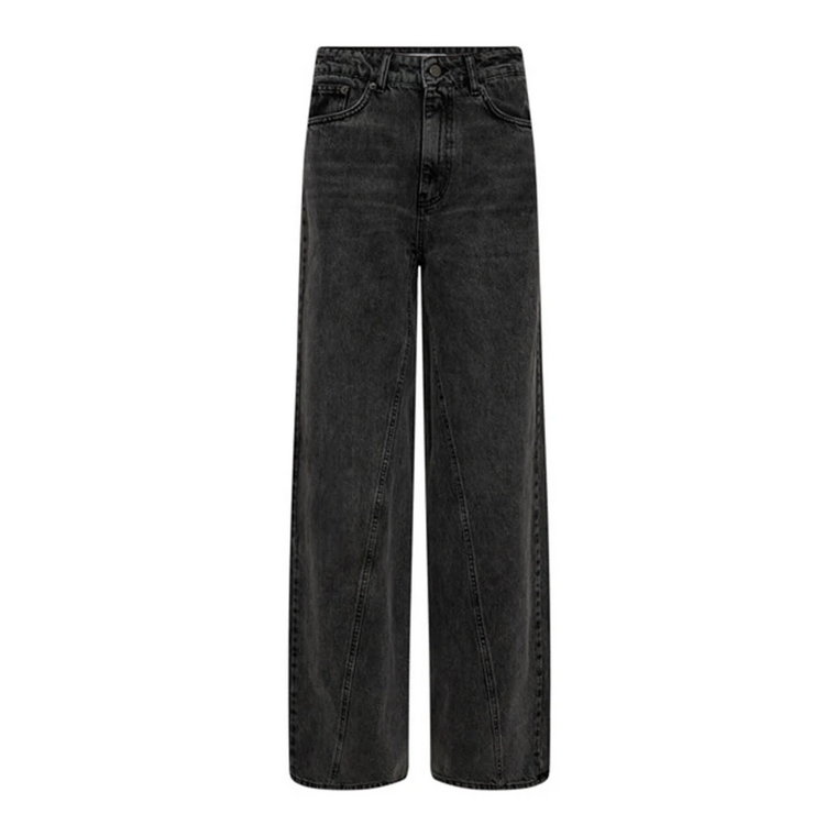 Wide Seam Jeans 96-Black Co'Couture