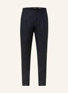 Marc O'polo Chinosy Z Lnu Osby Jogger Tapered Fit blau