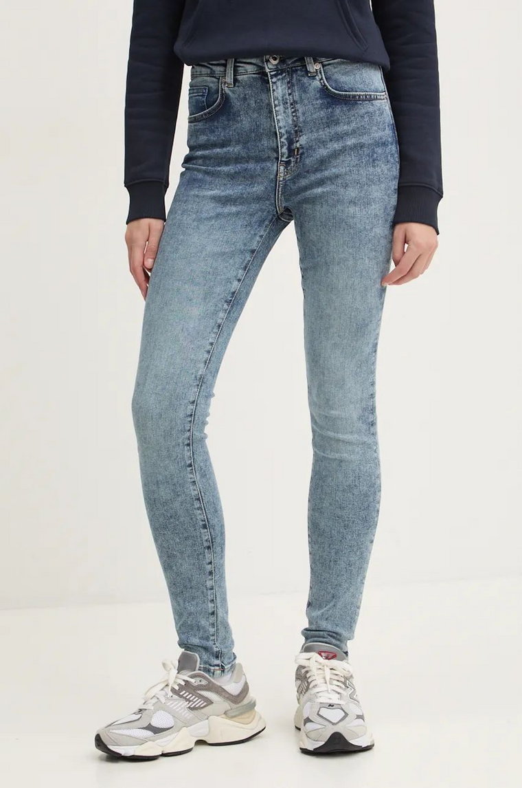 Karl Lagerfeld Jeans jeansy damskie kolor niebieski 246J1102