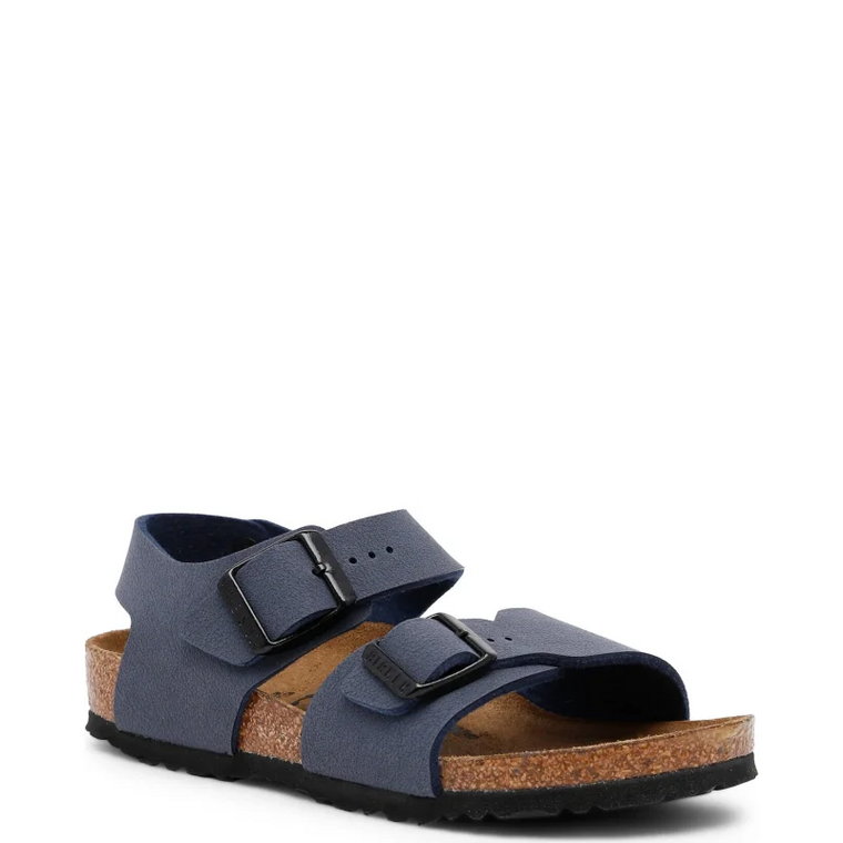 Birkenstock Sandały New York Kids BFBC Navy | z dodatkiem skóry