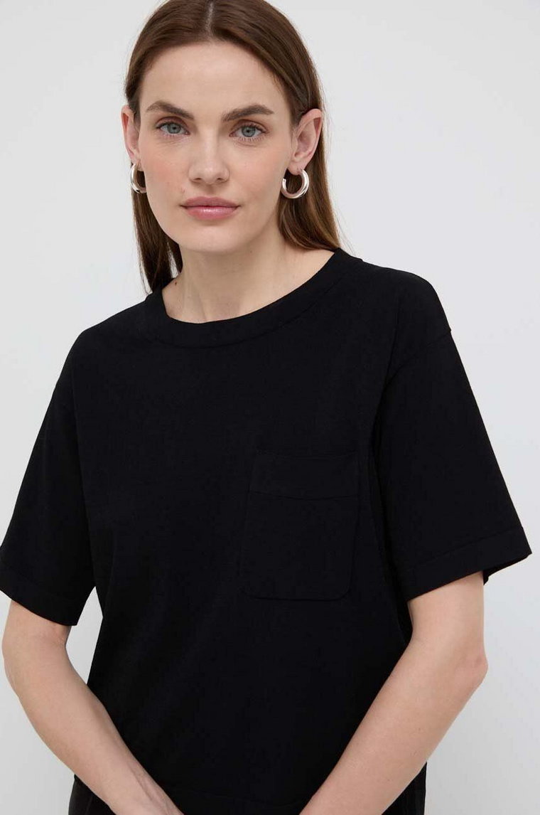 Max Mara Leisure t-shirt kolor czarny