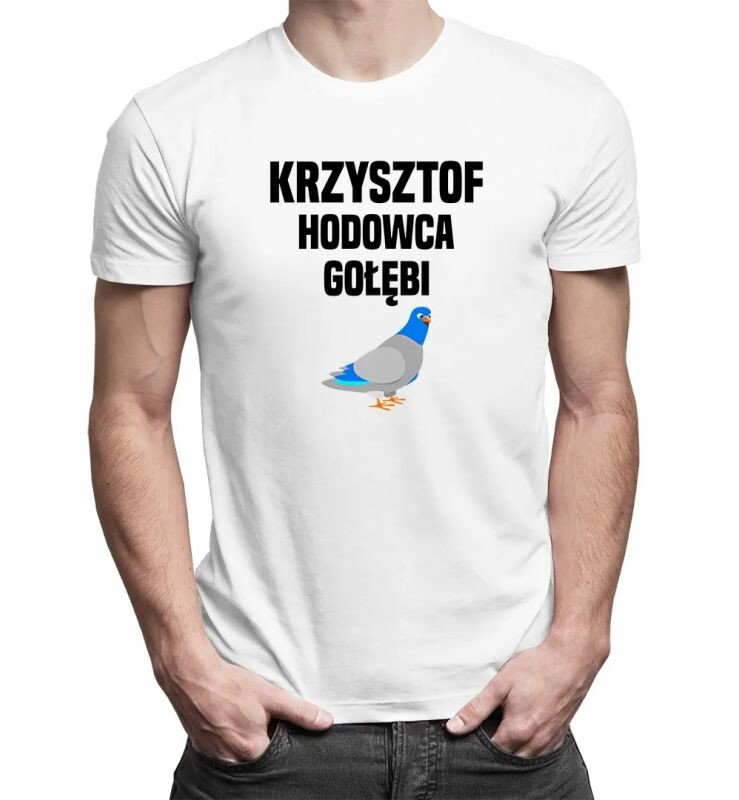 Hodowca gołębi - męska koszulka na prezent produkt personalizowany