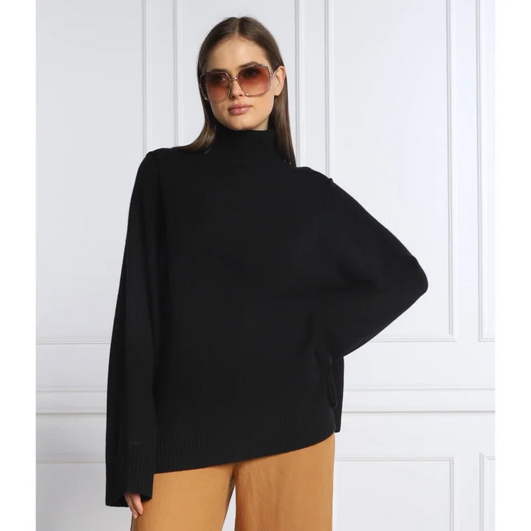 Calvin Klein Wełniany sweter | Loose fit | z dodatkiem kaszmiru