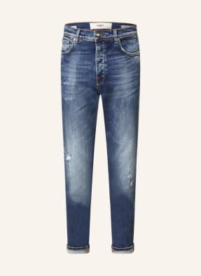 Goldgarn Denim Jeansy Rheinau Relaxed Cropped Fit Ze Skróconymi Nogawkami blau