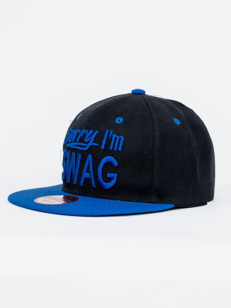 Czapka Z Daszkiem Snapback Czarno-Niebieska Royal Blue Sorry I'm Swag