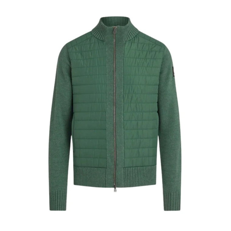 Atlas Green Sweter z Pełnym Zamkiem Belstaff