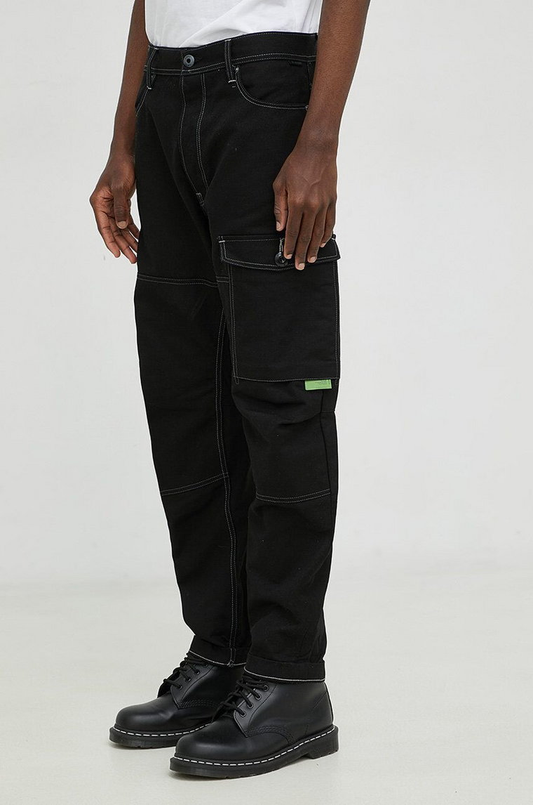 G-Star Raw spodnie męskie kolor czarny w fasonie cargo
