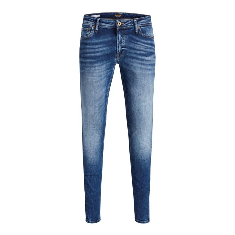Męskie jasnoniebieskie jeansy z efektem zużycia Jack & Jones
