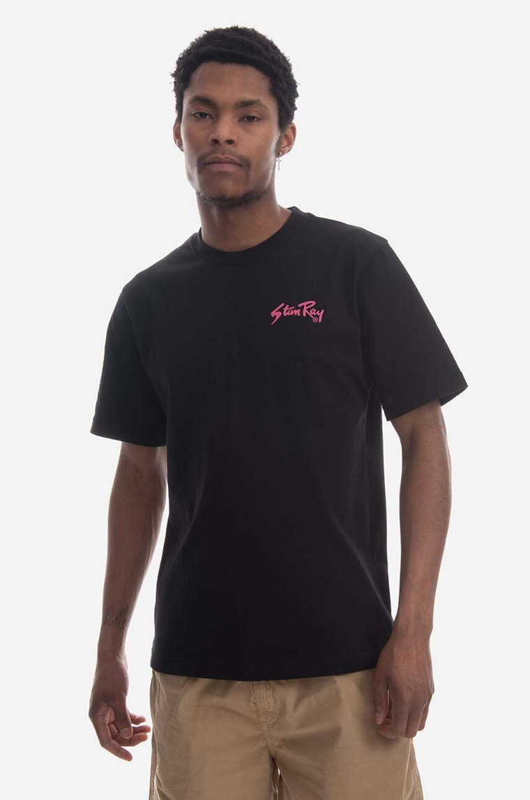 Stan Ray t-shirt bawełniany Tee kolor czarny z nadrukiem SS23001BLA-BLA