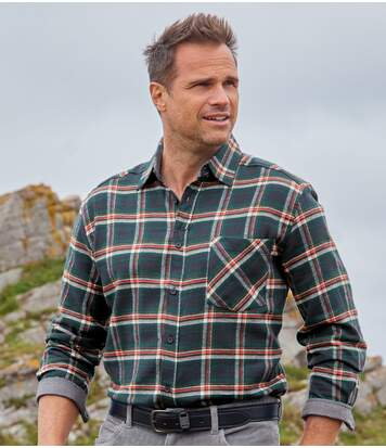 Flanelowa koszula Canada Nature Mężczyzna Atlas for Men - Kolor : Krata - Rozmiar : 4XL