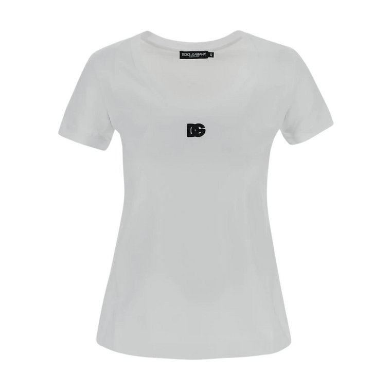 Bawełniany T-Shirt z Logo Dolce & Gabbana