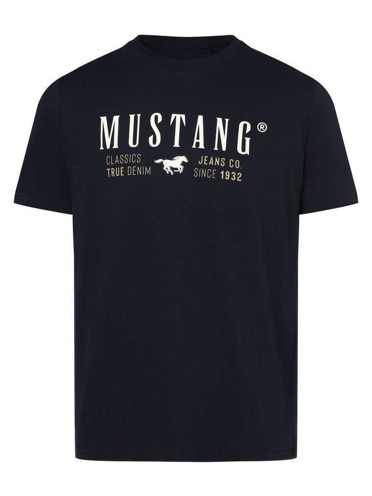 Mustang - T-shirt męski  Style Alex C, niebieski