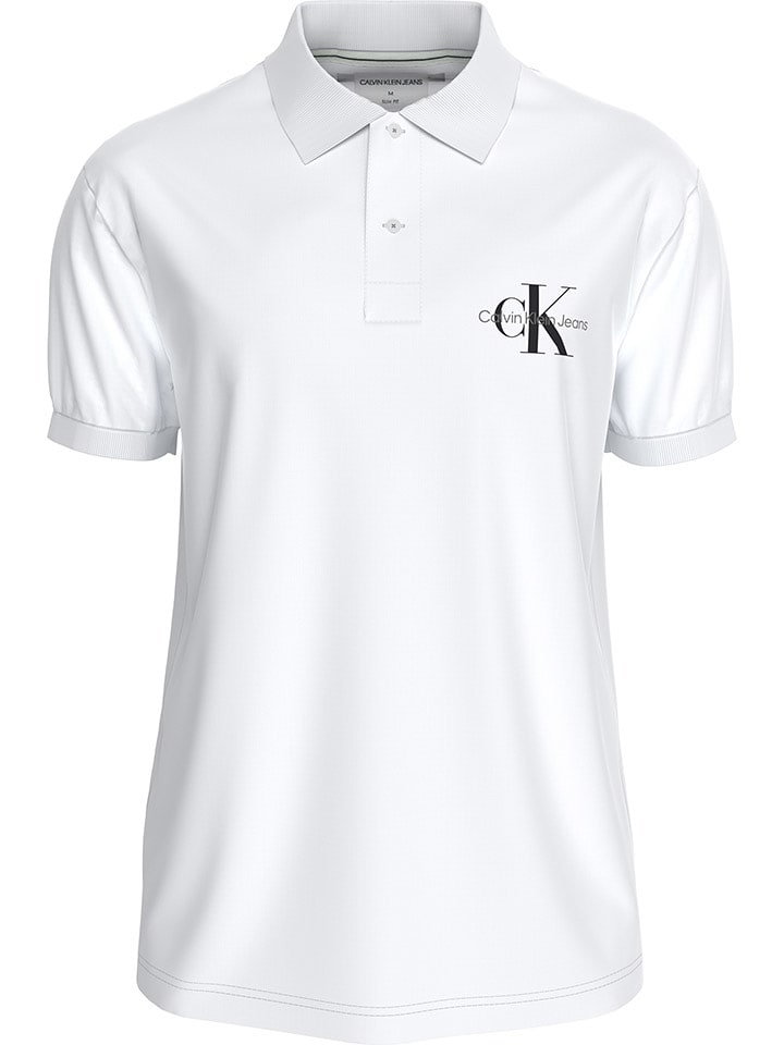 Calvin Klein Koszulka polo w kolorze białym