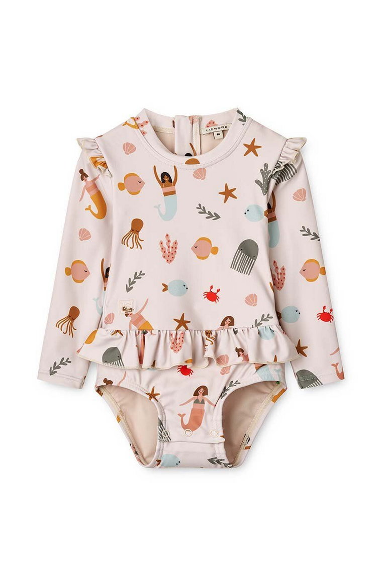 Liewood jednoczęściowy strój kąpielowy niemowlęcy Sille Baby Printed Swimsuit