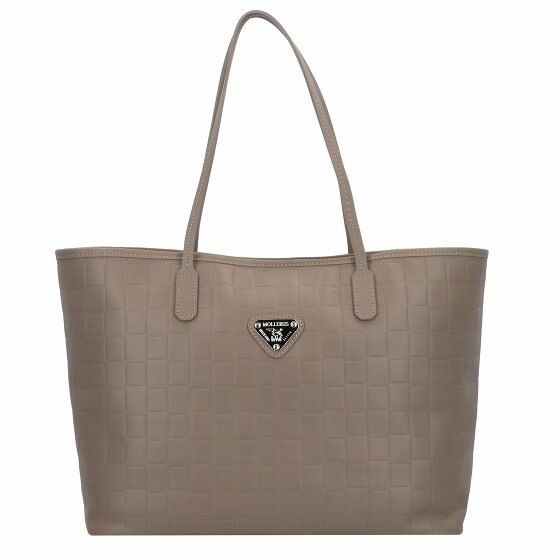 Maison Mollerus Bern Shopper Bag Leather 34 cm taupe-silber