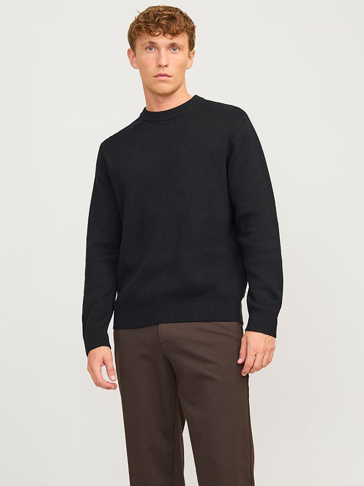 Jack & Jones Sweter "Milano" w kolorze czarnym