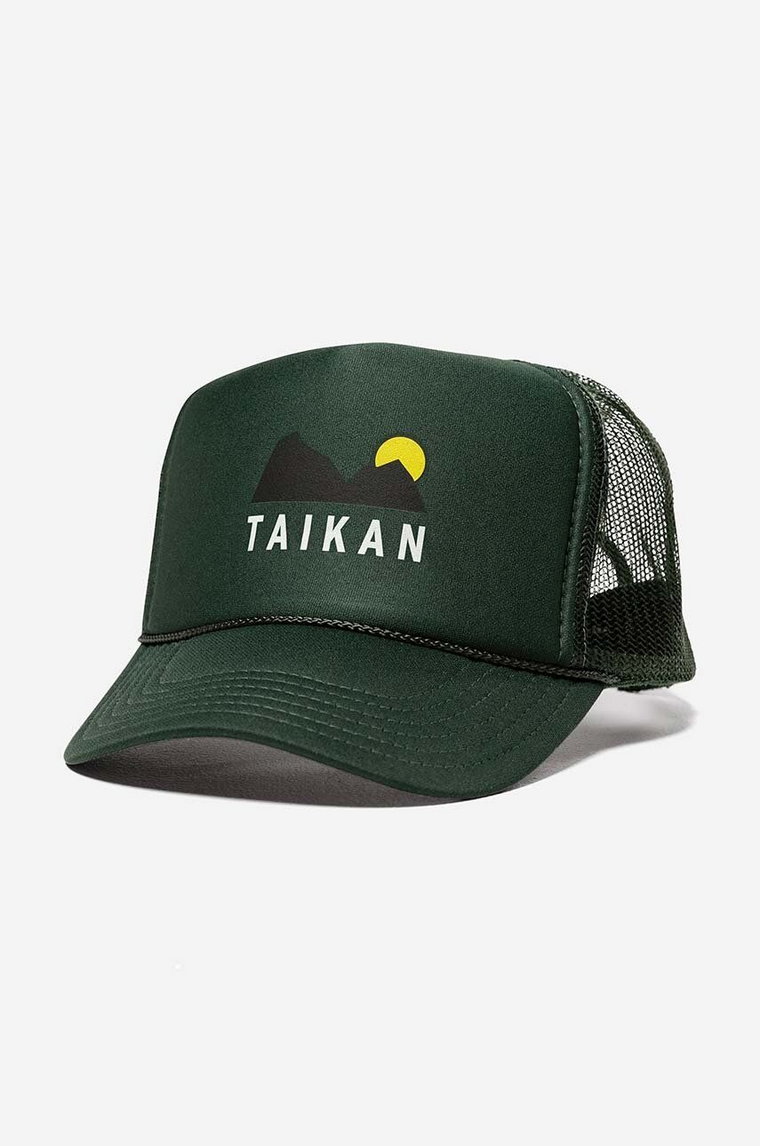 Taikan czapka z daszkiem Trucker Cap kolor zielony z nadrukiem TA0004.FGN-FGN