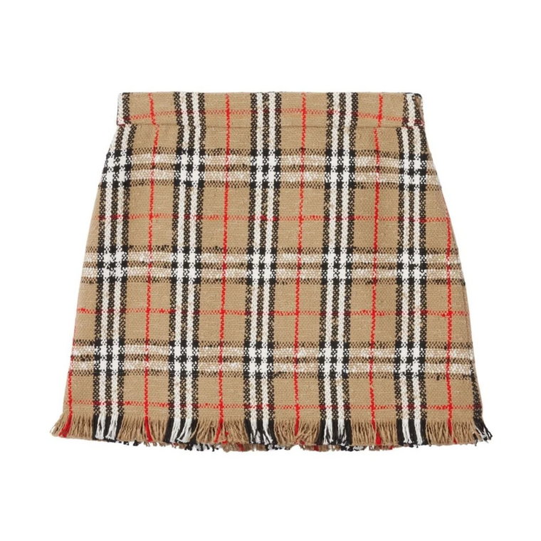 Elegancka spódnica w stylu Bouclé Vintage Check Burberry