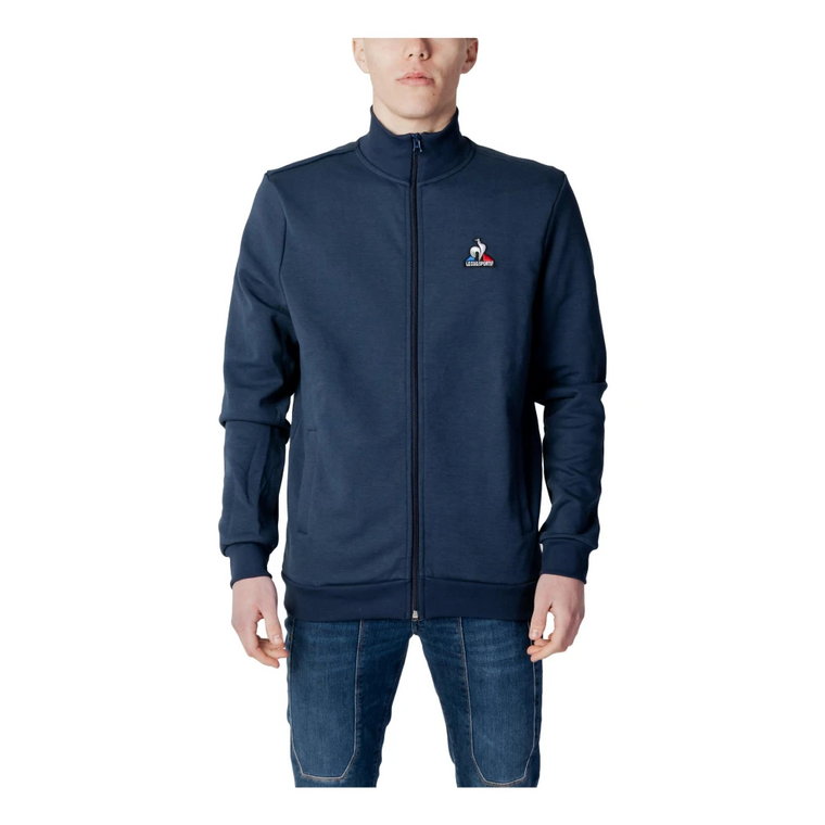 Męska Bluza z Zamkiem w Kolorze Niebieskim le coq sportif