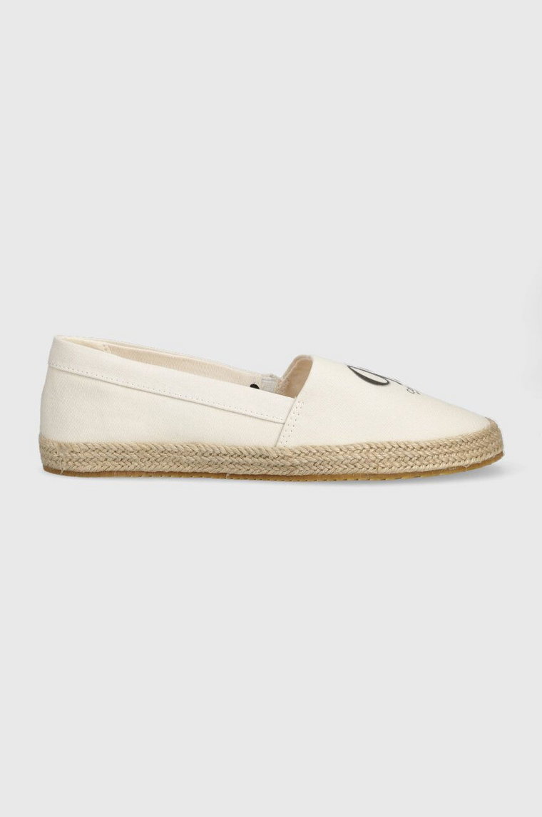 Calvin Klein Jeans espadryle ESPADRILLE MONO SEASONAL GR kolor beżowy YW0YW01032