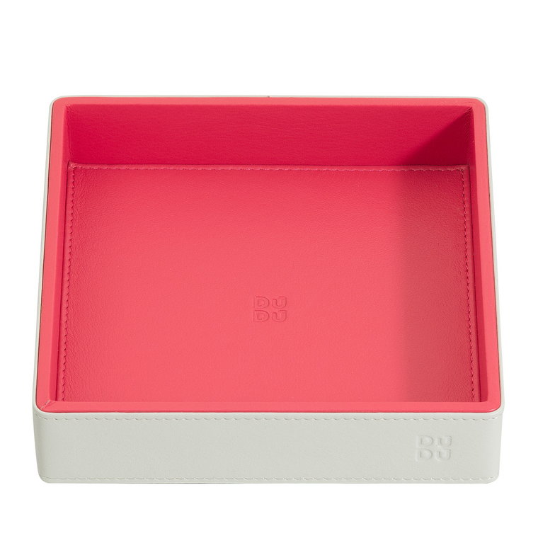 DUDU Valet Tray w kolorze skóry, Catchall, Tidy Tray Designer Storage, Home Entrance, 5,5x5,5 cala, na portfel, klucze i monety, pudełko upominkowe